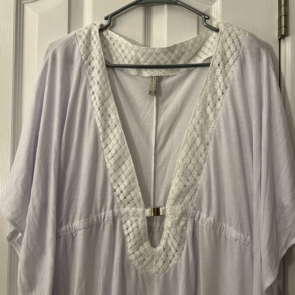 NWT Jones New York Womens Medium Cover Up White Swim - Picture 3 of 7